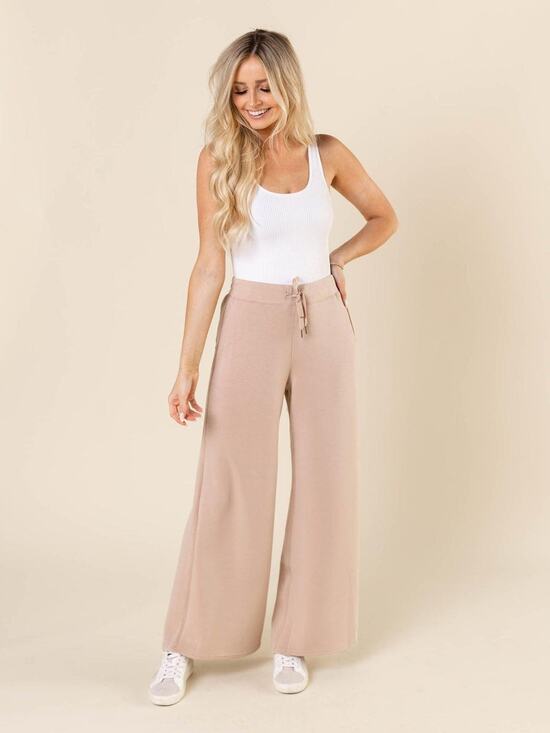 SPANX Pants - Spanx Airluxe AirEssentials Pant 3X Lunar Wide Leg Athleisure Lounge Cozy Preppy